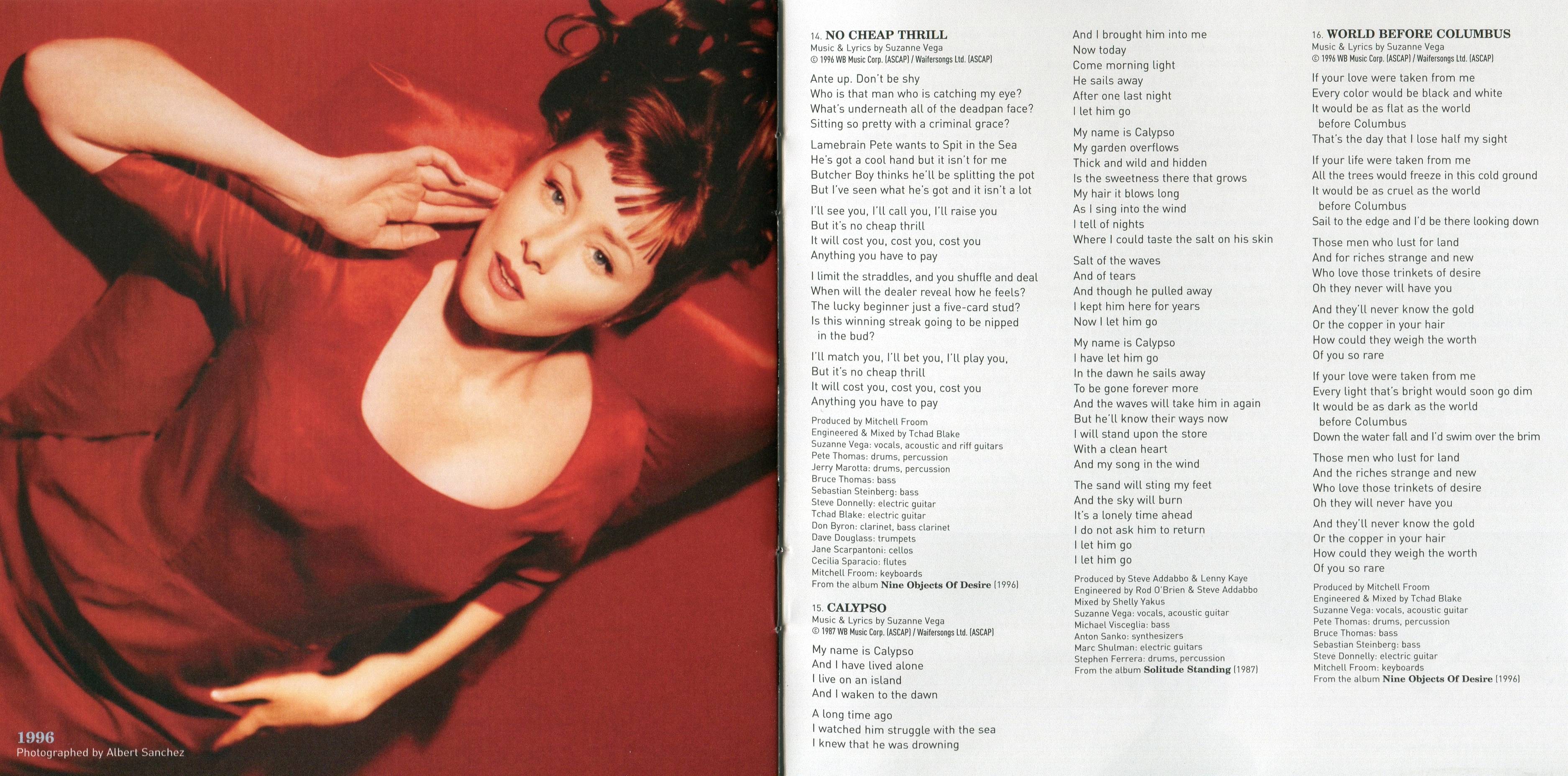 Suzanne Vega  The Best Of; Retrospective : Booklet09
